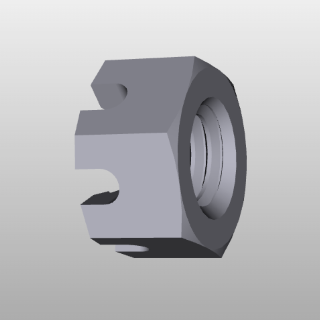 Hex Slotted Nuts