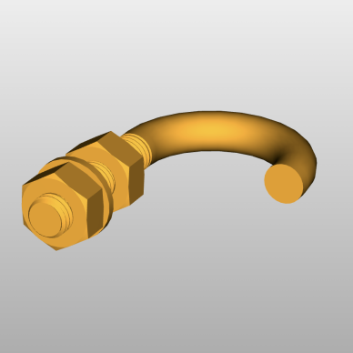 DIN 3570 U-bolts - Bow clamps for pipes with a nominal diameter