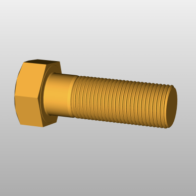 DIN 931 hexagon head thick shank half thread bolts